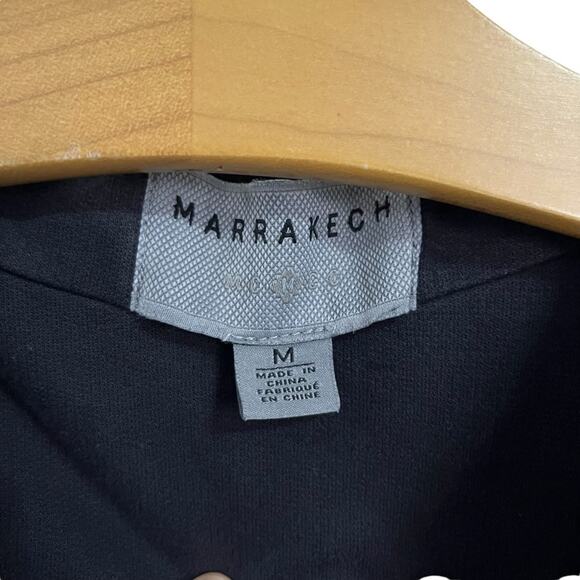Marrakech for Anthropologie Faravel Moto Jacket Vintage Black Full Zip Grunge M - Picture 5 of 12